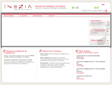 Tablet Screenshot of inexia-recrutement.com